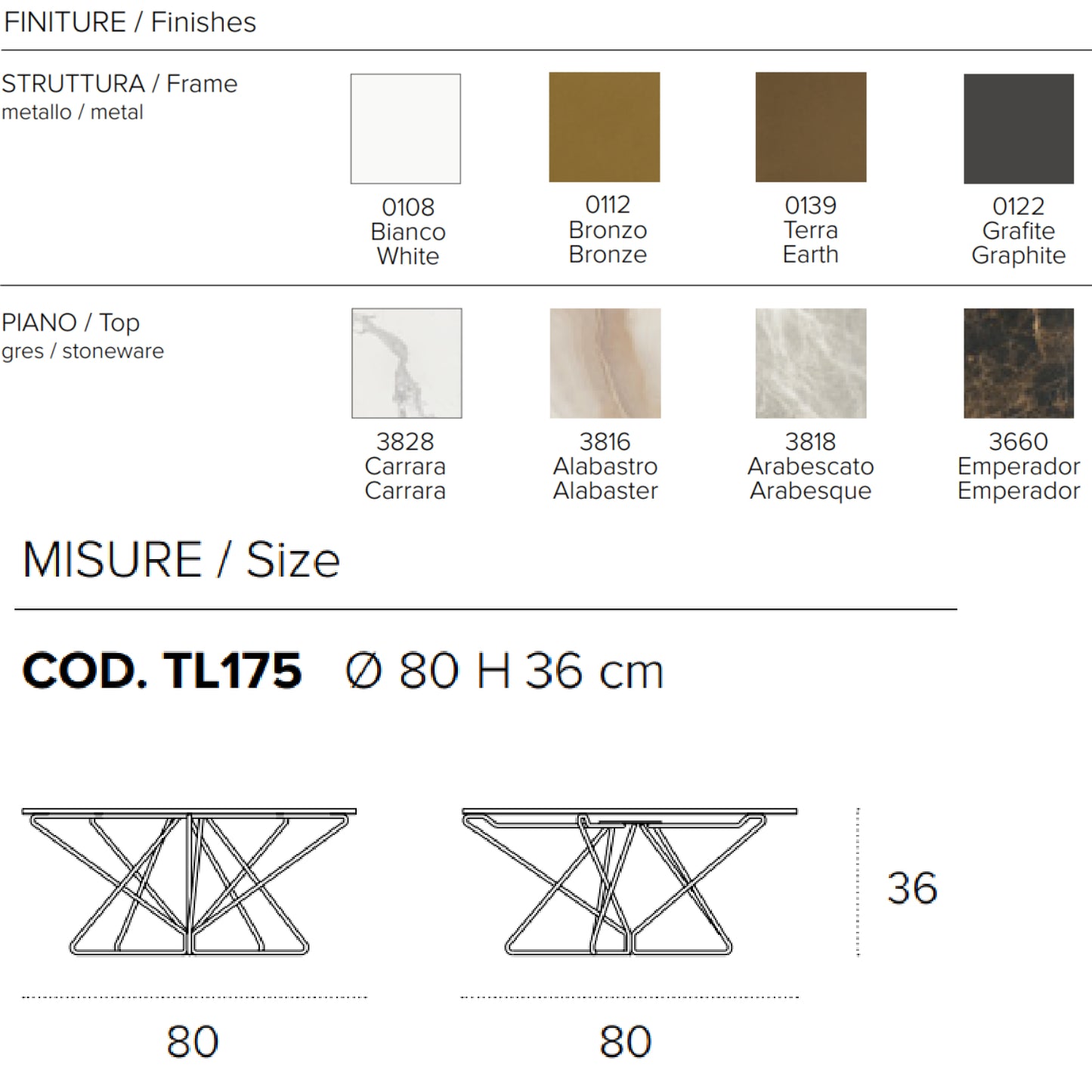 Star Round Coffee Table by Target Point