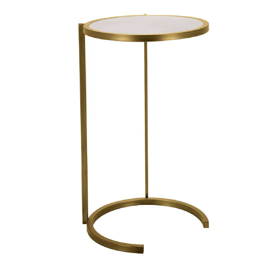 Teti Burnished Brass Accent Table by Domingo Salotti