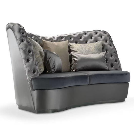 Thalia Grey 3-Seater Sofa by Domingo Salotti