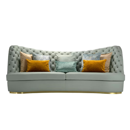Thalia Light Blue 4-Seater Sofa by Domingo Salotti