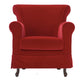 070 Traditional Red Armchair by Domingo Salotti
