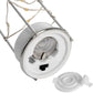 Elegant Frosted Glass Lantern with Rope and Interior Led