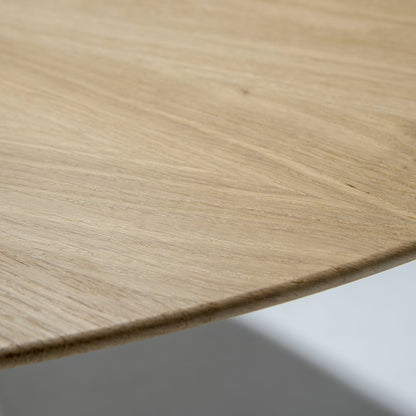 Round Large Tulip Dining Table Ø137, Ø150, Ø160, Ø170, Ø180 cm | Laminate & Oak