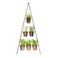 Outdoor Vertical Metal Wall Plant Stand with Planters