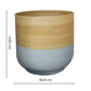 Two-Tone Bamboo Planter