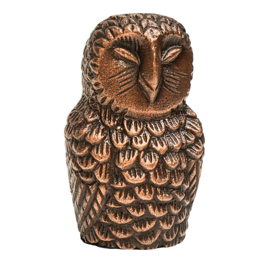 Cast Aluminium Owl Candle Holder