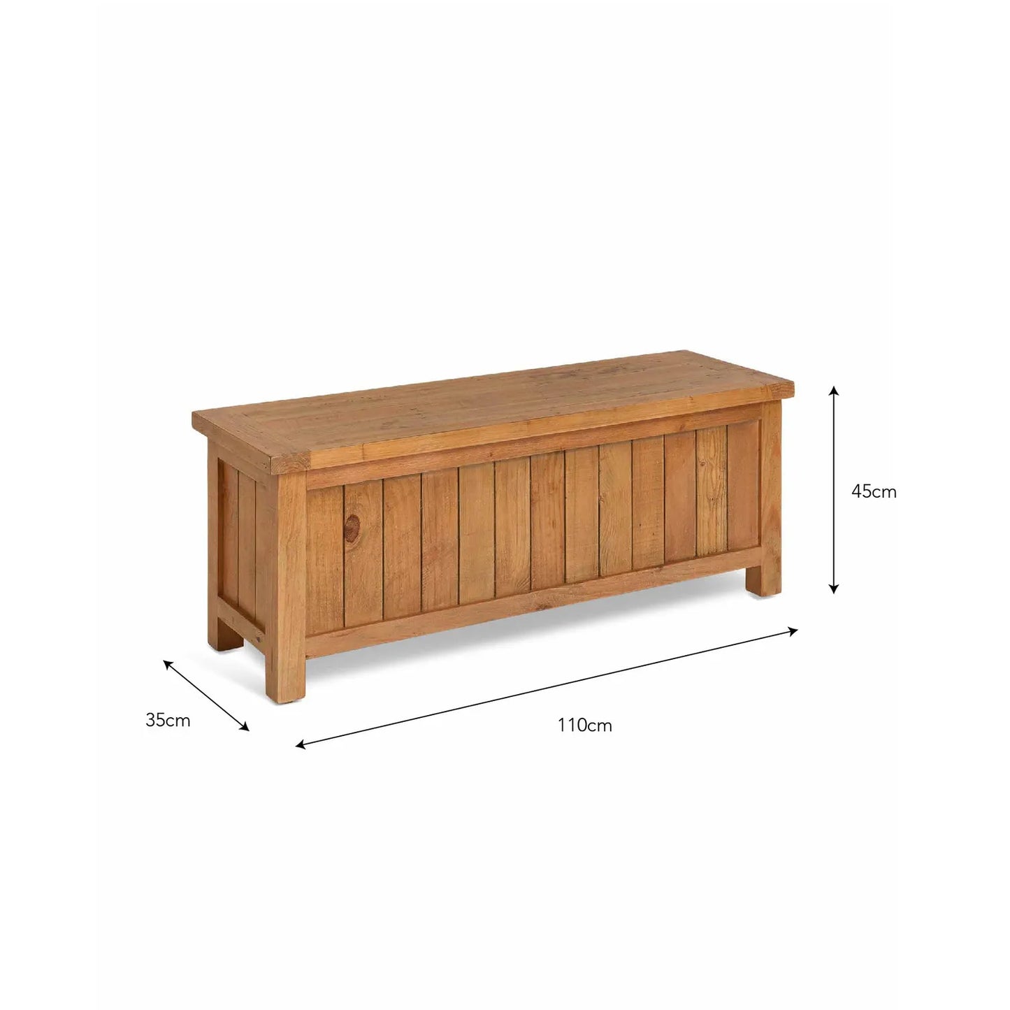 Ashwell Natural Storage Bench Box