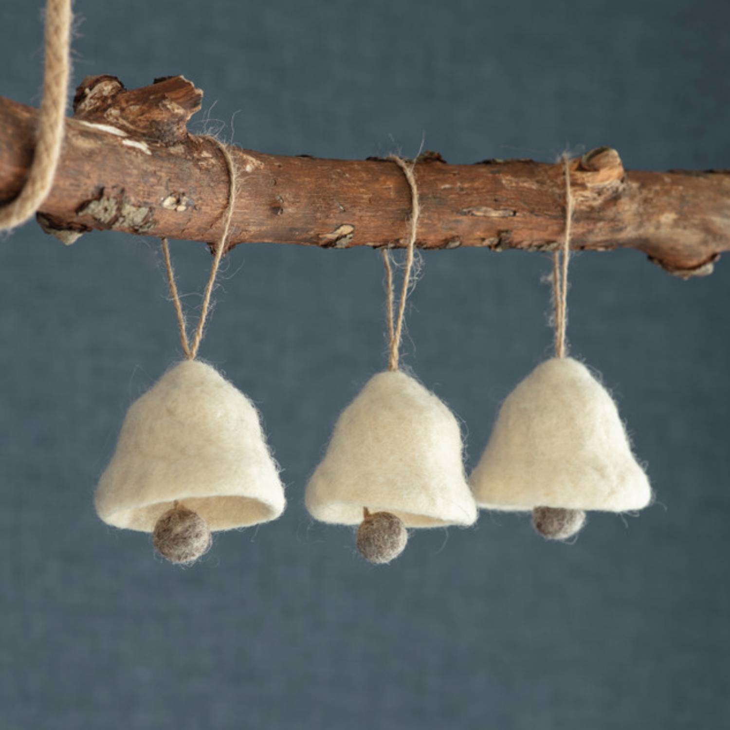 Set of 3 Decorative Warm White Bells