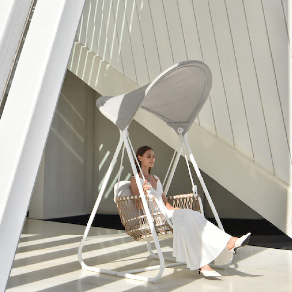 Bari Rocking Swing Chair | Luxury Hanging Garden Seat with Canopy – My ...