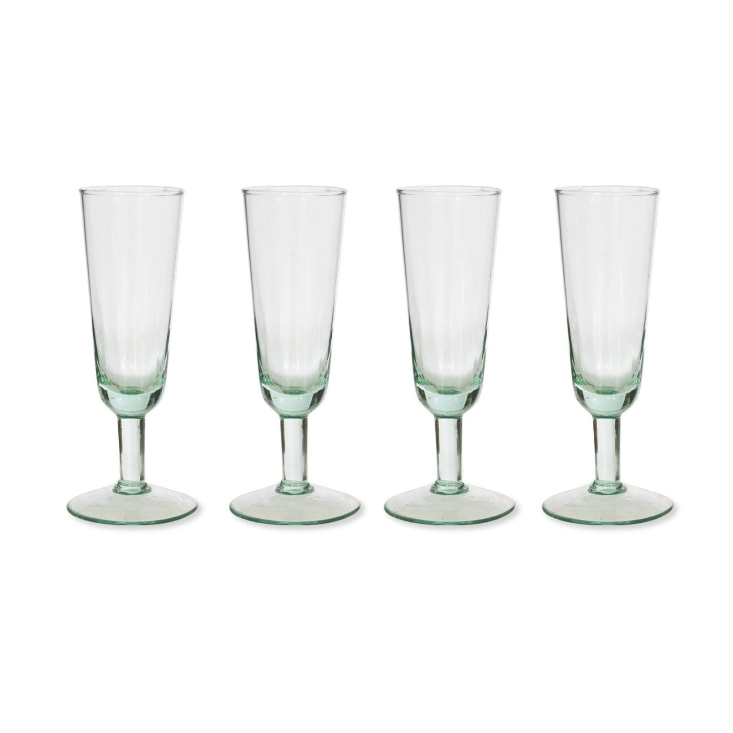 Set of 4 Broadwell Glass Champagne Flutes