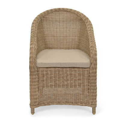 Brayford PE Rattan Chair with Grey Seat Pad