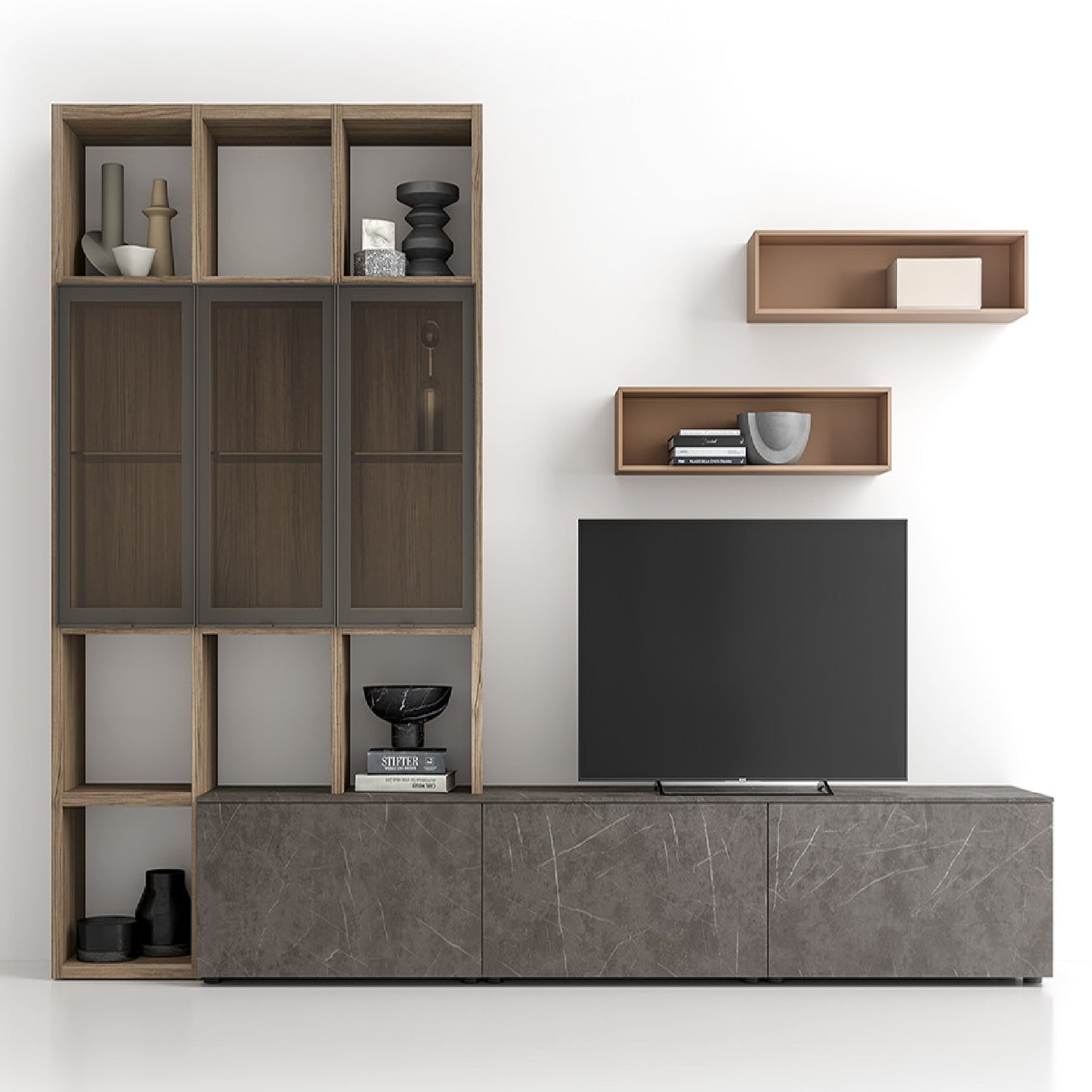Bookcase Composition GS313 Floor-Standing Homy Collection