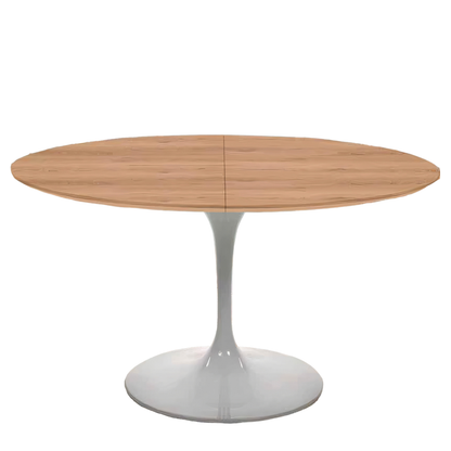 Medium Extendable Round Tulip Dining Table – Saarinen-Inspired Italian Design