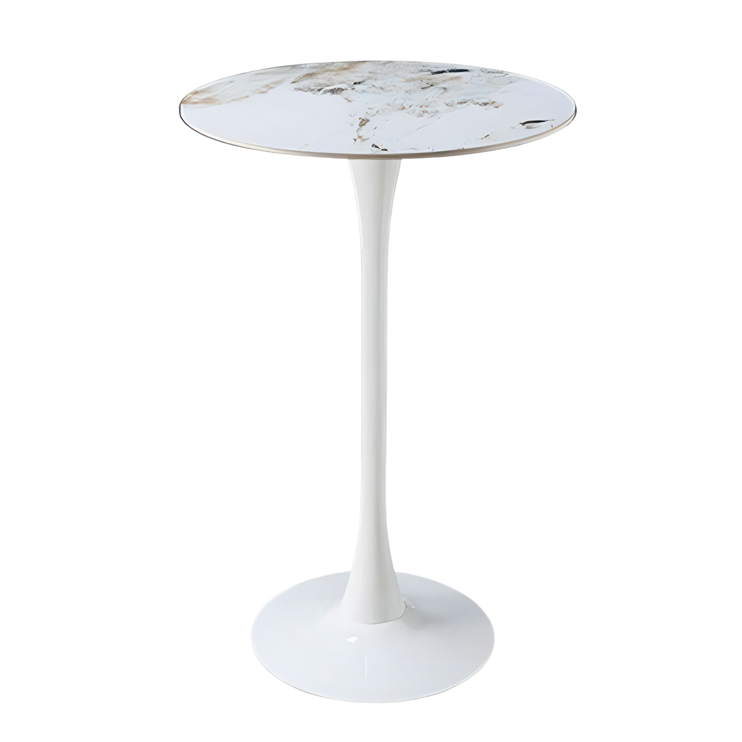 High Round Tulip Bar Table – Saarinen-Inspired, Italian-Made