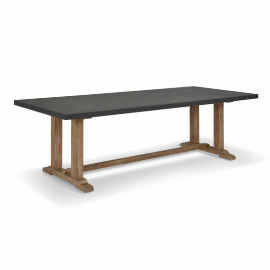 Large Burcot Slate Grey Dining Table