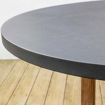 Medium Burcot Slate Grey Round Dining Table