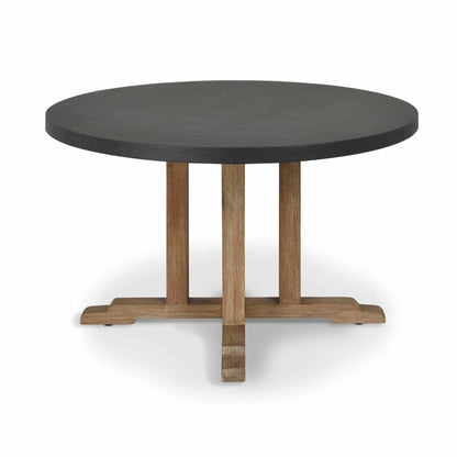 Medium Burcot Slate Grey Round Dining Table