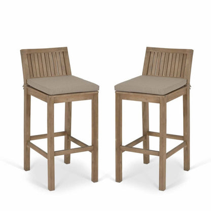 Set of 2 Natural Porthallow Bar Stool