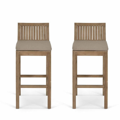 Set of 2 Natural Porthallow Bar Stool