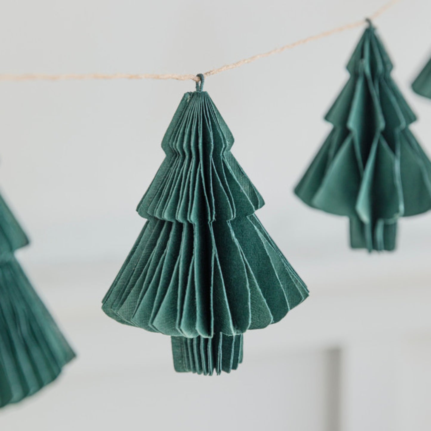 Maddox Forest Green Tree Garland by Garden Trading