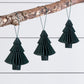 Set of 3 Maddox Forest Green Decorative Trees