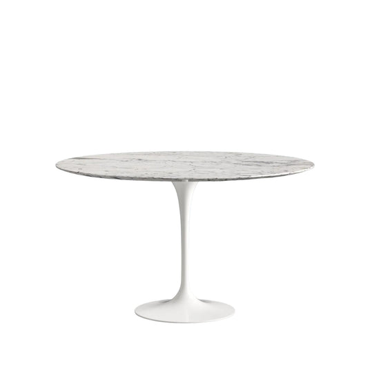 Round Tulip Coffee Table – Natural & Polyester Marble | Made in Italy