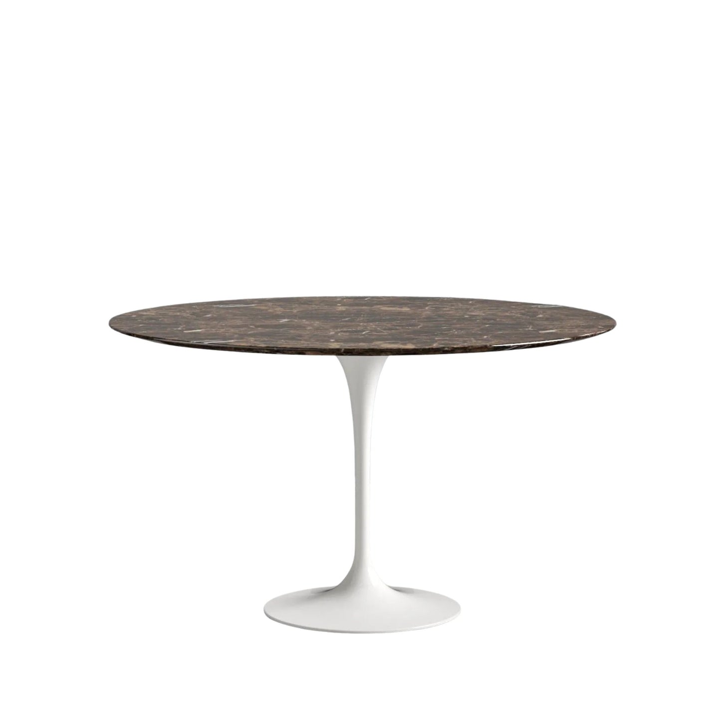 Round Tulip Dining Table 127–180 cm – Natural or Polyester Marble Top