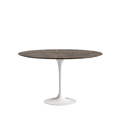 Round Tulip Dining Table – Natural or Polyester Marble Top – Italian Craftsmanship