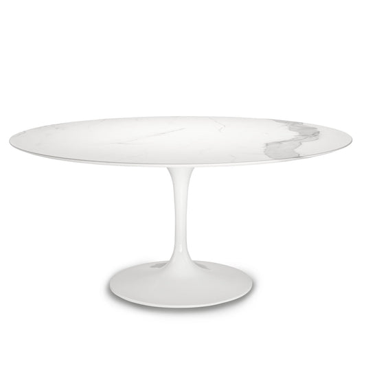 Round Tulip Dining Table 120 cm – Stylish Italian Pedestal Design