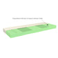 Fence Low Single Bed 120x200cm with Adaptic Mattress