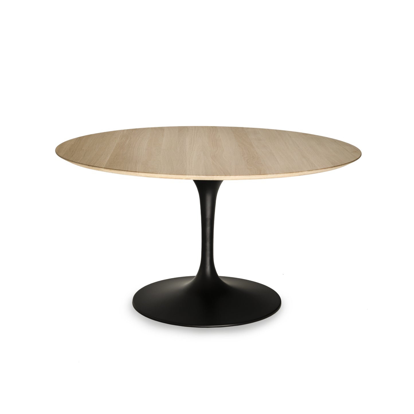 Large Round Tulip Dining Table 127–180 cm – Liquid Laminate or Solid Oak Top