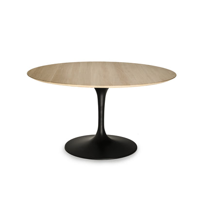 Large Round Tulip Dining Table 127–180 cm – Liquid Laminate or Solid Oak Top