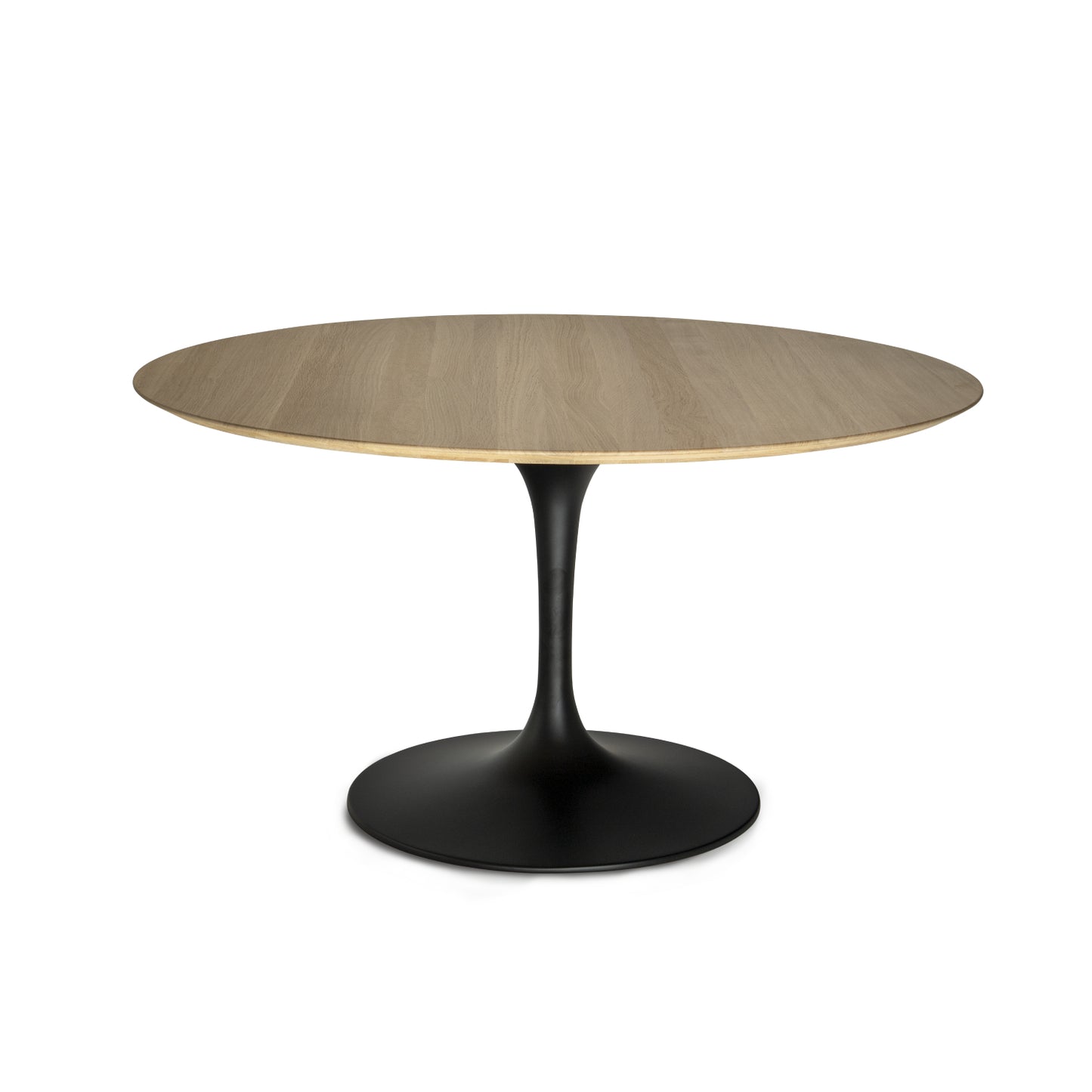 Large Round Tulip Dining Table 127–180 cm – Liquid Laminate or Solid Oak Top