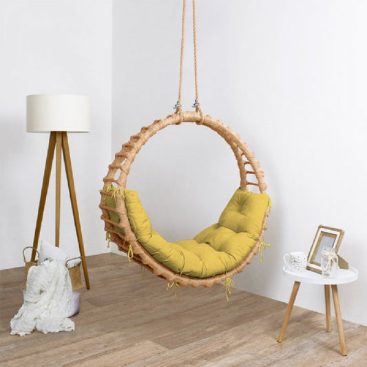 Willow Twigs Hand-Waved Bella Swing Chair with Cushion