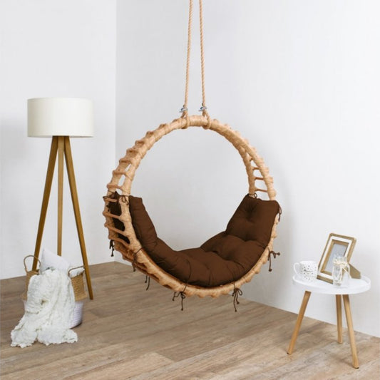 Willow Twigs Hand-Waved Bella Swing Chair with Cushion