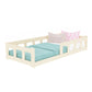 Fence Low Single Bed 120x200cm with Adaptic Mattress