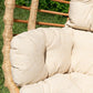 Natural Nika Oval Standing Wicker Chair