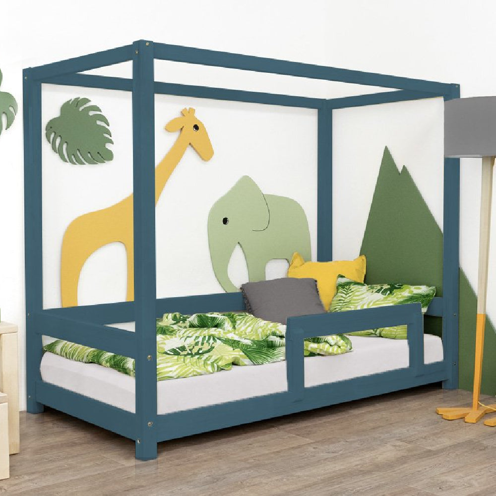 Children's Bunky House Bed with Firm Bed Guard
