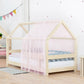 Airy Chiffon Roof with Side Shield for Children's House Bed