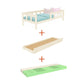 Fence Single Bed 90x200cm with Storage and Adaptic Mattress