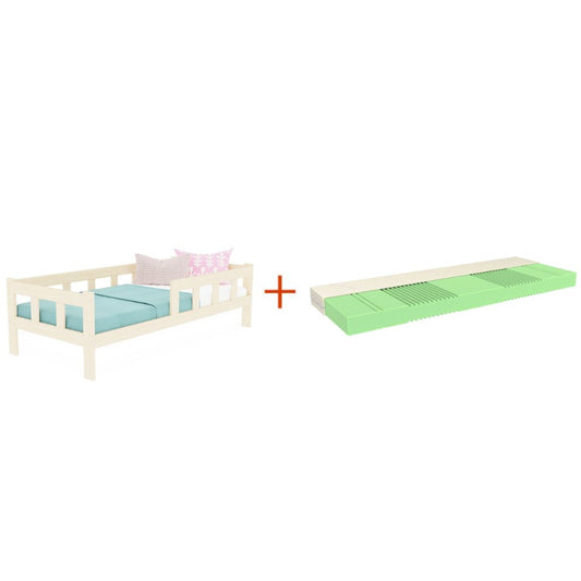 Fence Single Bed 90x200cm with Adaptic Mattress
