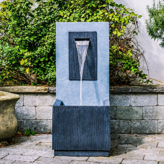 Outdoor Contemporary Cement Water Feature