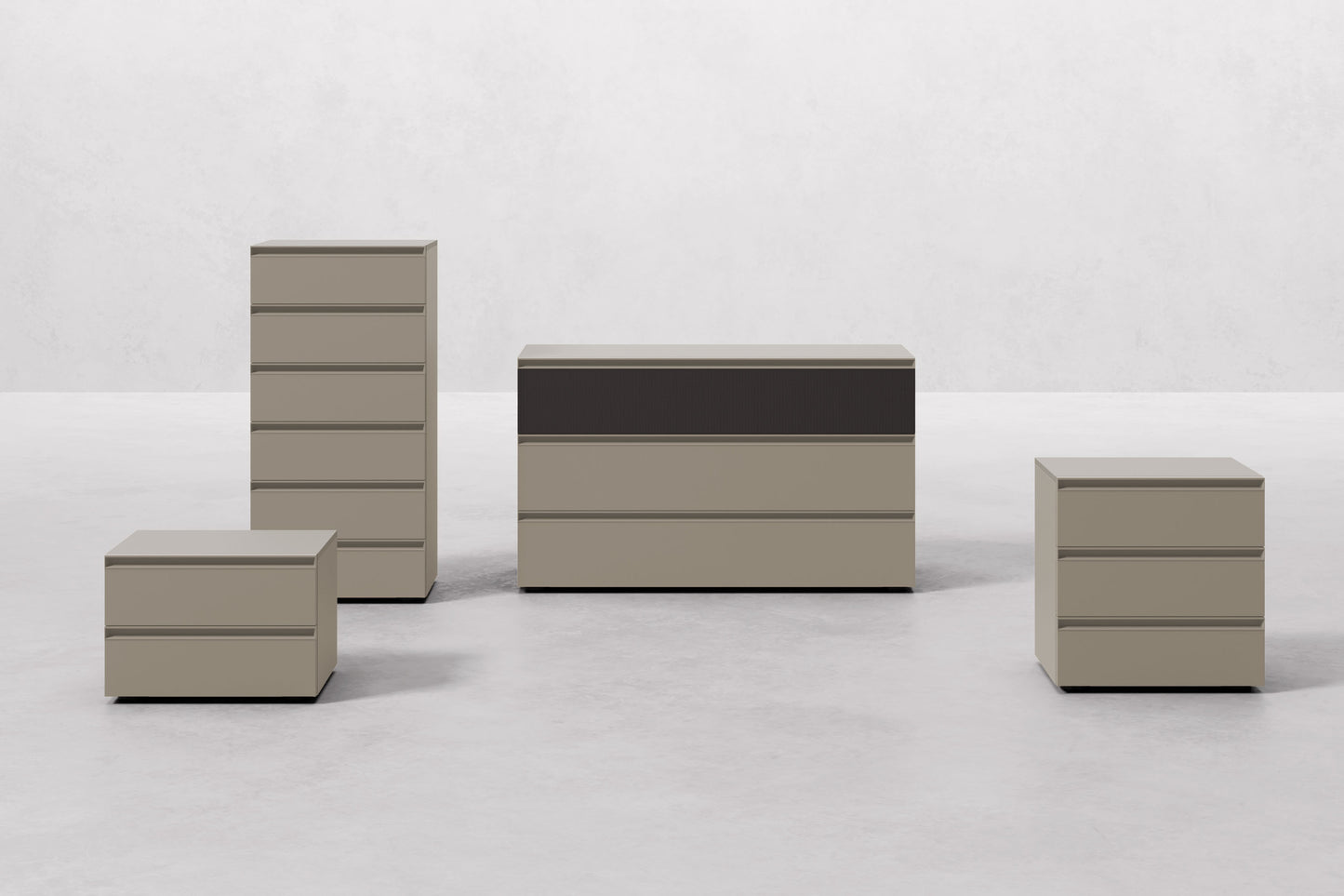 Orme Neck Bedside Table – 2 Drawers