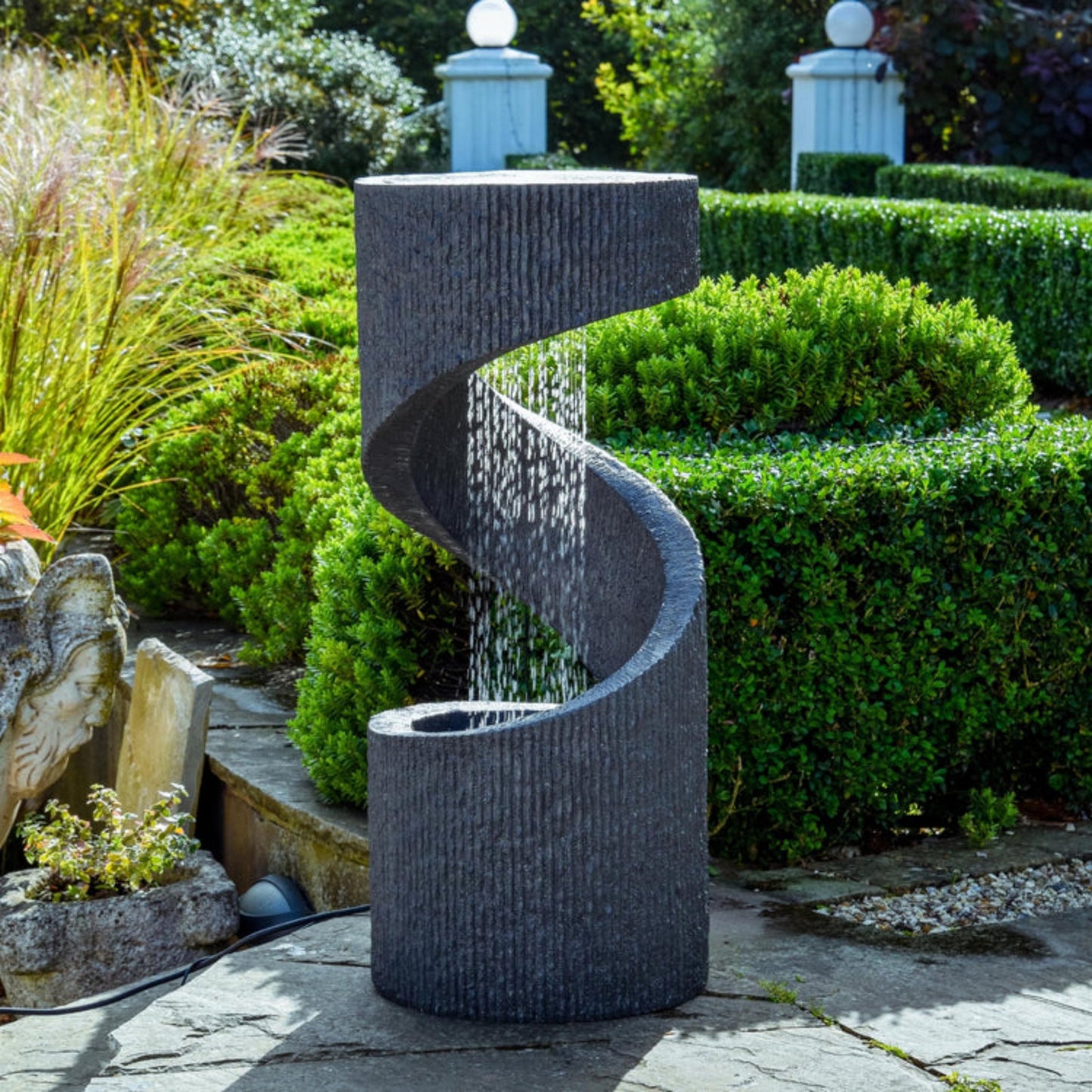 Outdoor Spiral Water Feature