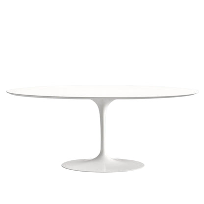 Oval Tulip Dining Table 105–140 cm – Liquid Laminate Top – Italian-Made