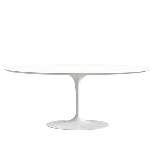 Oval Tulip Dining Table 105–140 cm – Liquid Laminate Top – Italian-Made