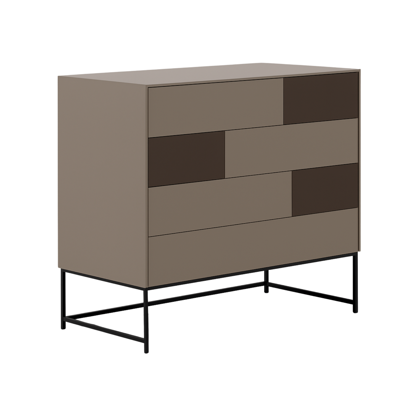 Cassettiera Orme Klee a 4 cassetti (base in metallo)