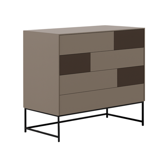 Cassettiera Orme Klee a 4 cassetti (base in metallo)