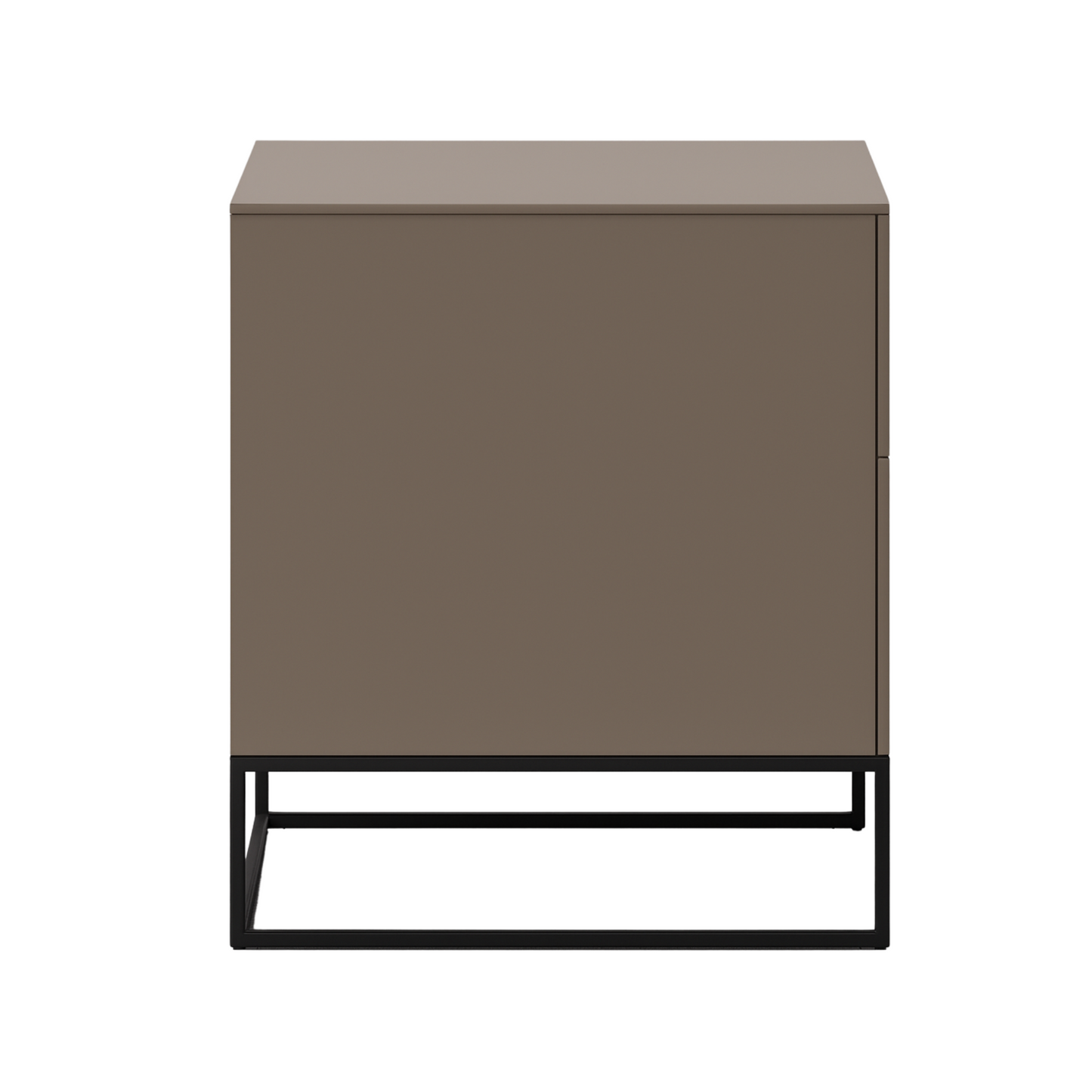 Orme Klee Bedside Table – 2 Drawers (Metal Base)