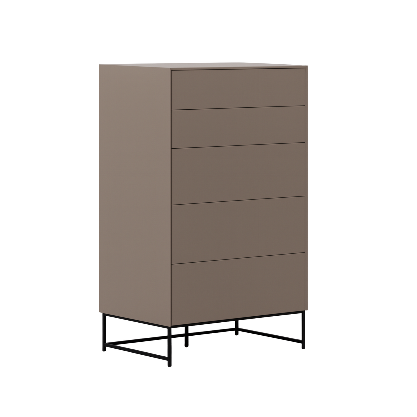 Orme Klee Tallboy – 5 Drawers (Metal Base)